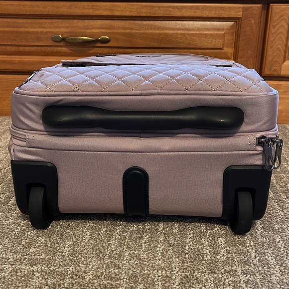 Carry On Underseat, Lightweight Overnight Suitcase, Dusty Pink - Picture 6 of 10